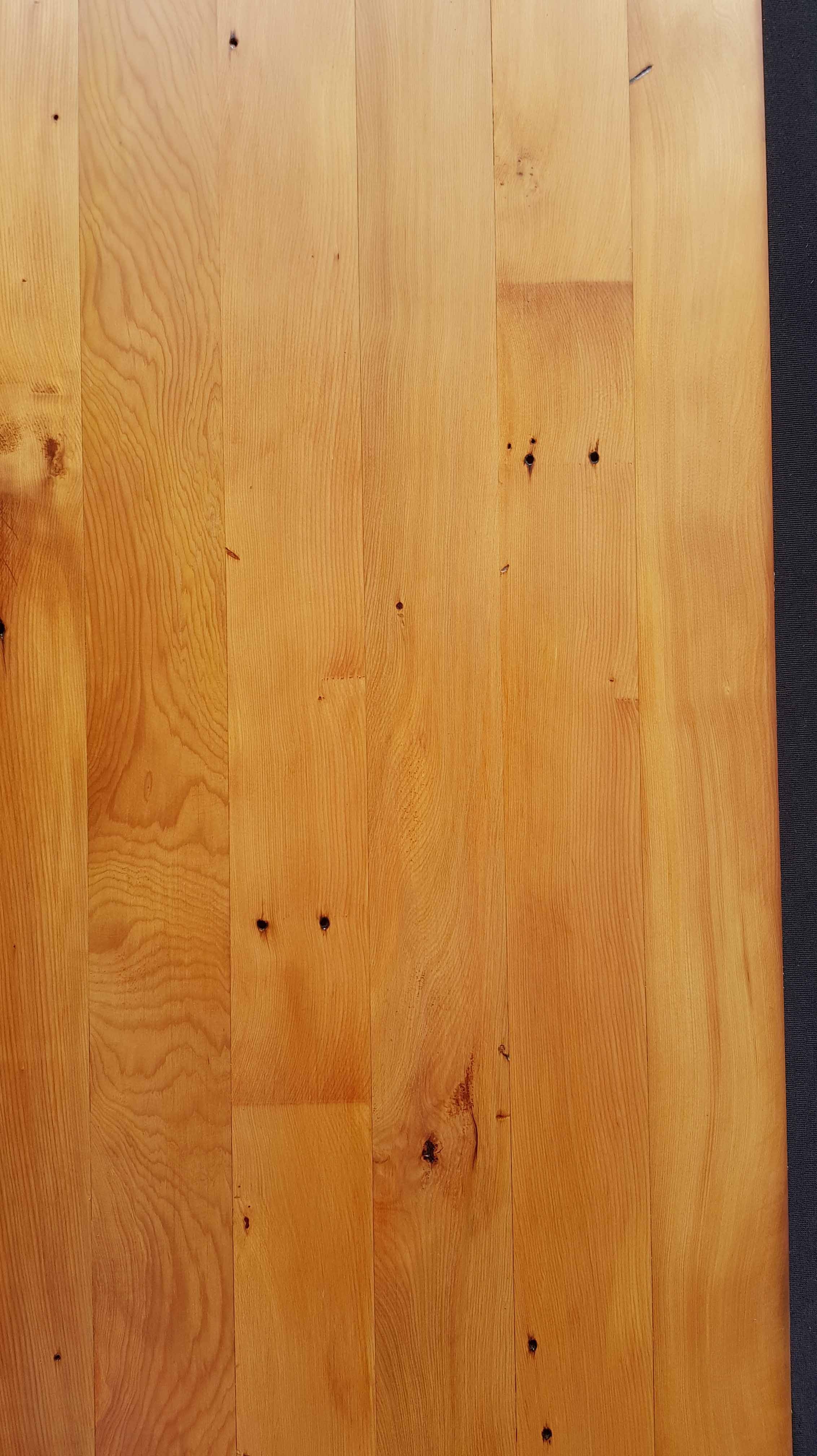 Matai floor with fireplace