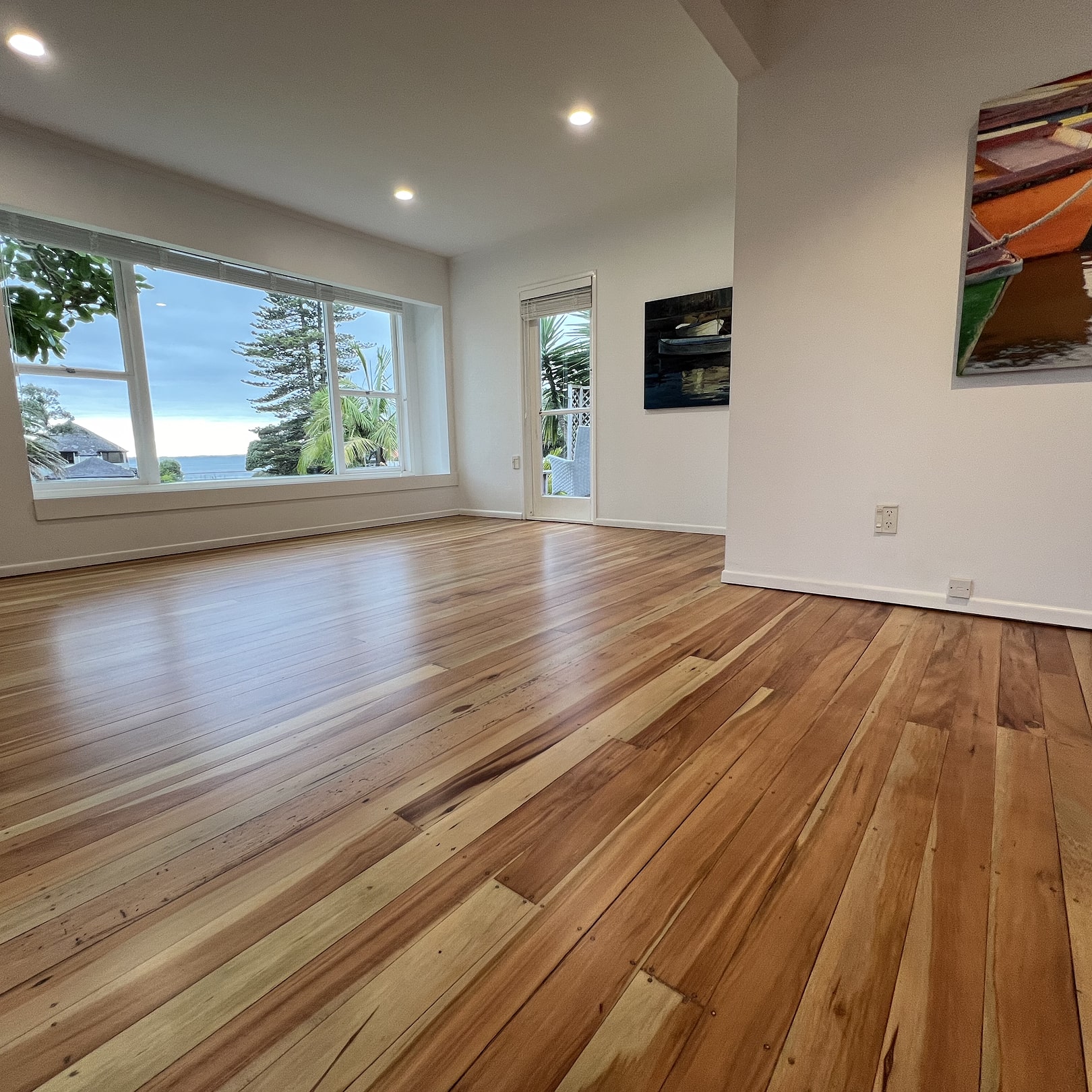 Finished Rimu floor in Auckland period home