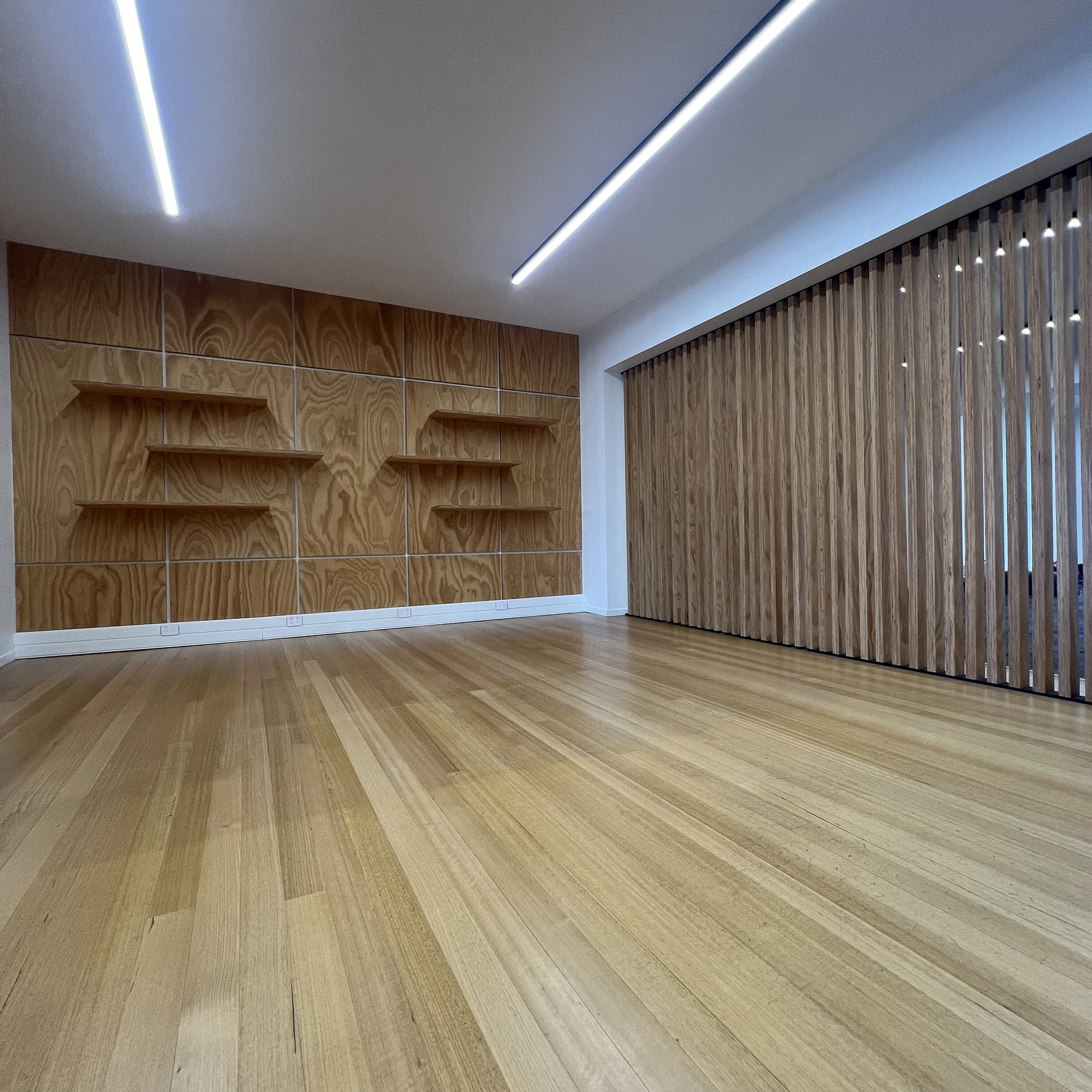 Salvaged Rimu floor