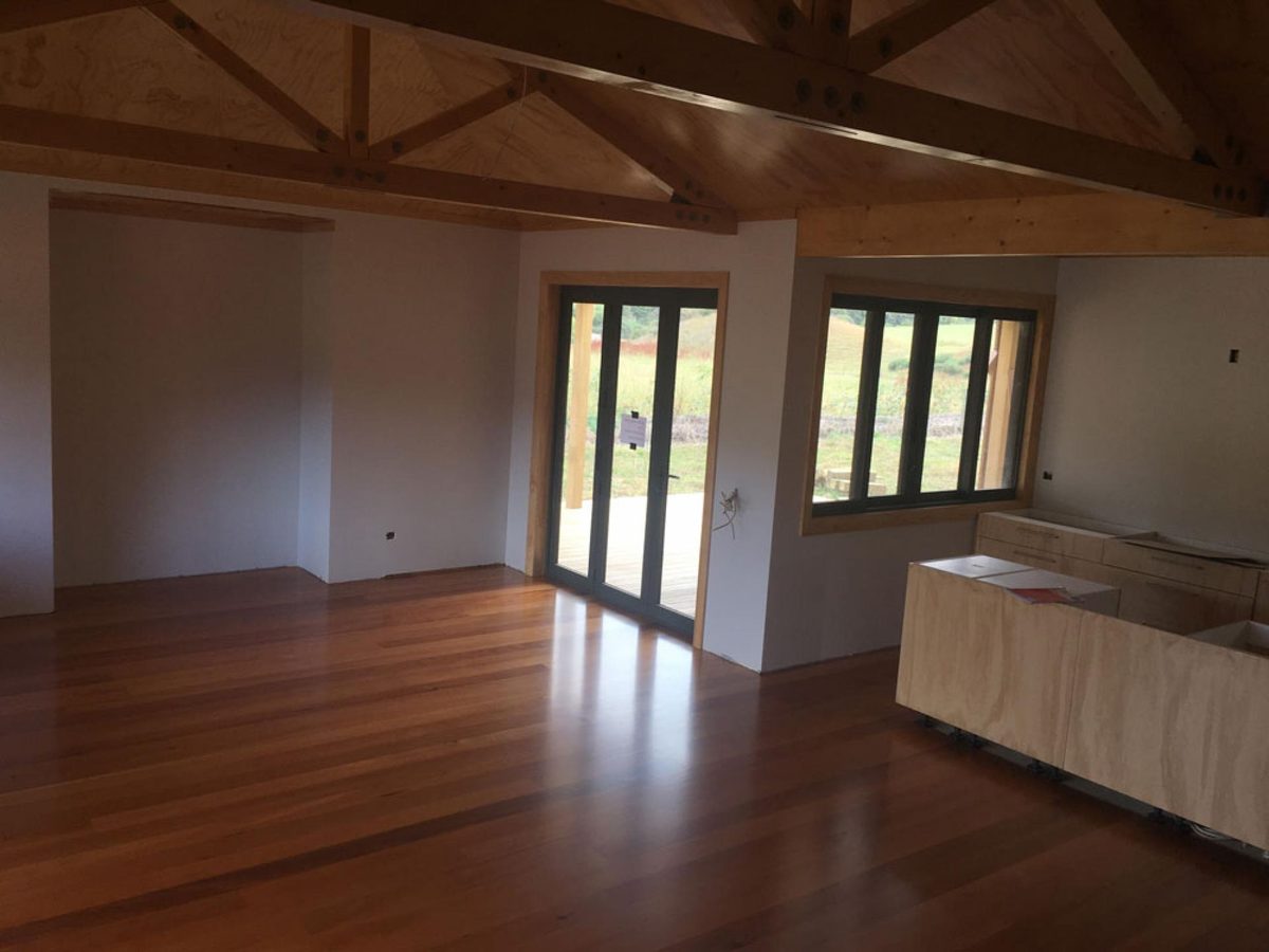 Matai flooring in new build