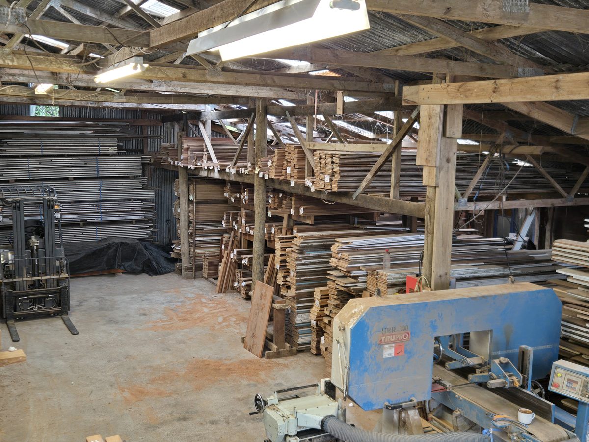 Salvaged Original Tawa floorboard